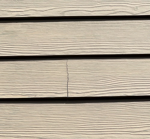 Cracked Fiber Cement Siding