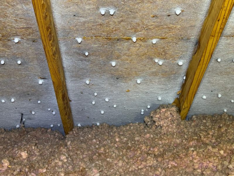 Frost on Nails and Screws in Hoffman Estates Home Attic