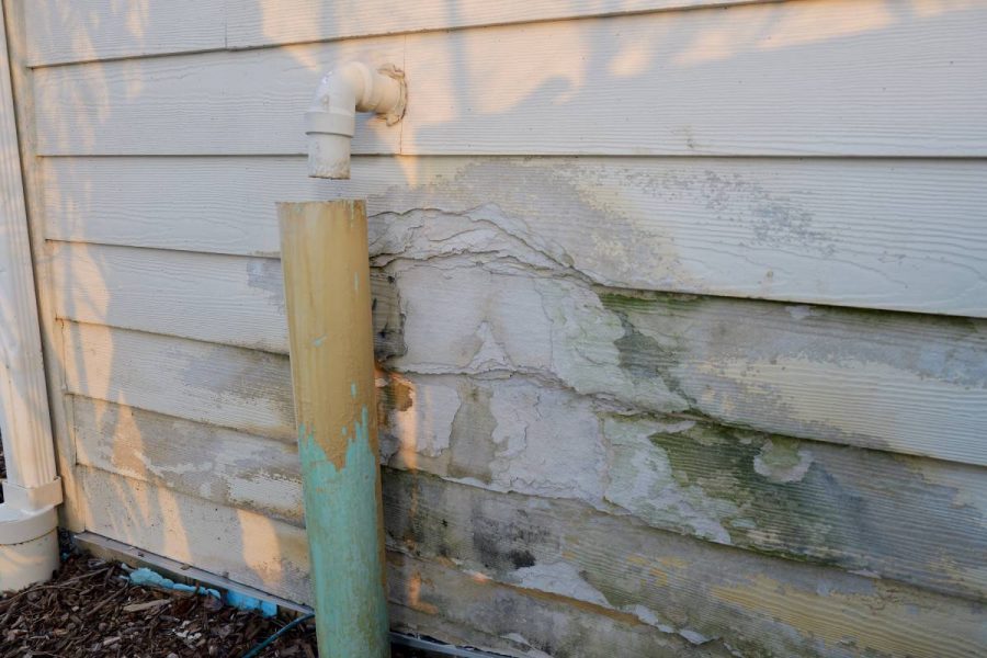 Siding Damage Caused by Water Leak
