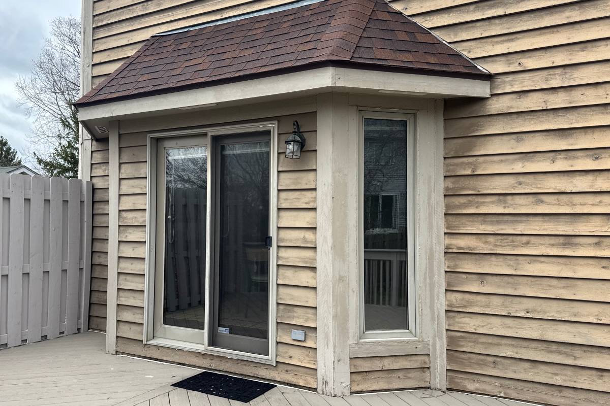 Before Bay Window Siding Replacement