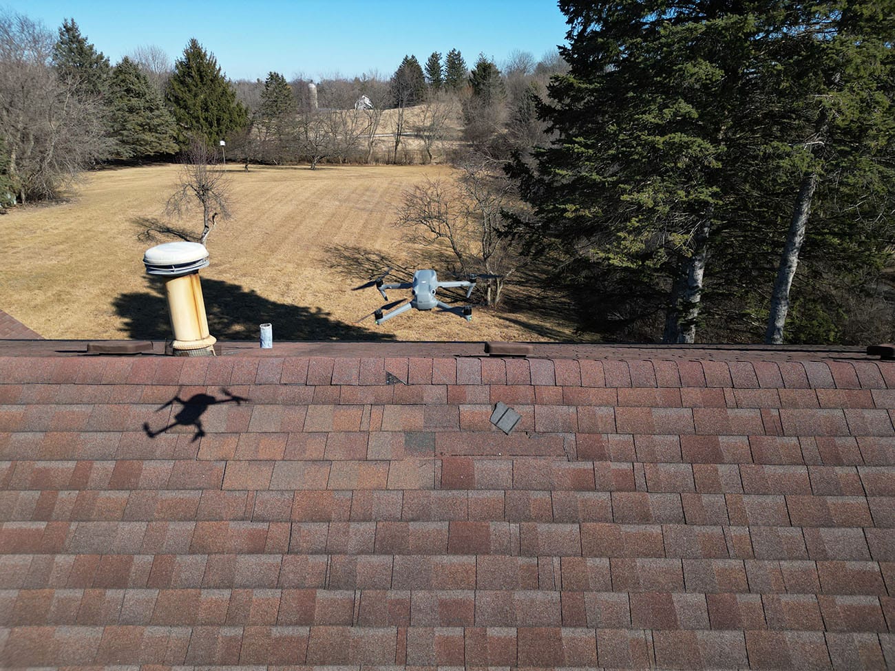 Exterior Roof Inspection With a Drone