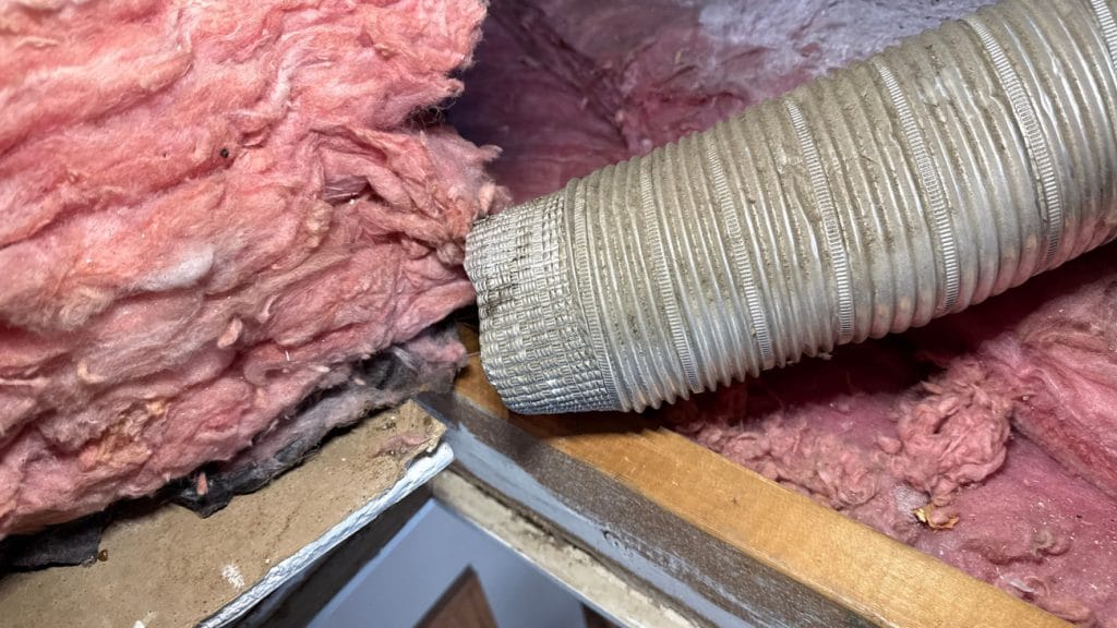 Flex Duct Exhausting Directly Into Attic
