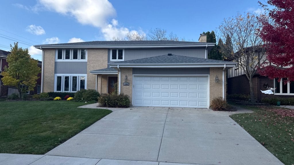 Front of Home before Siding Replacement