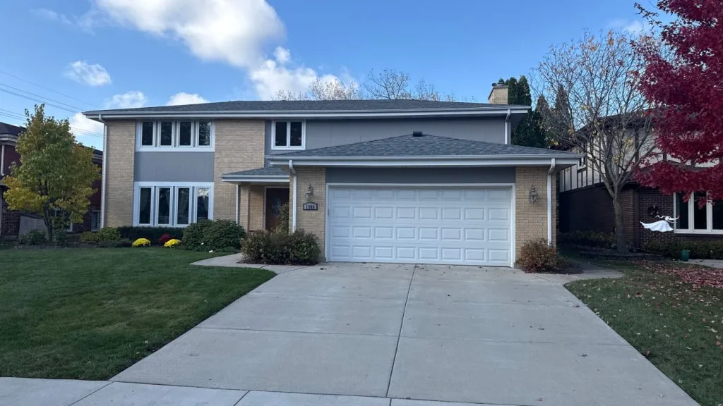 Front of Home before Siding Replacement