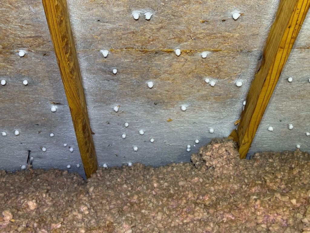 Frost on Nails and Screws in Hoffman Estates Home Attic