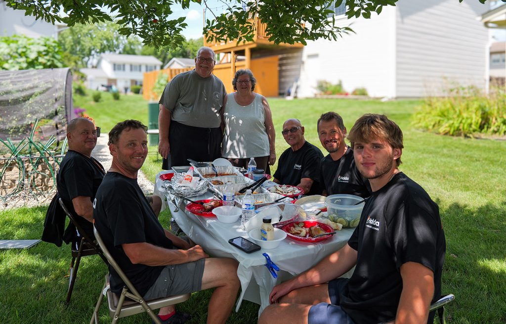 Hoffman Estates Siding Installation Lunch with clients