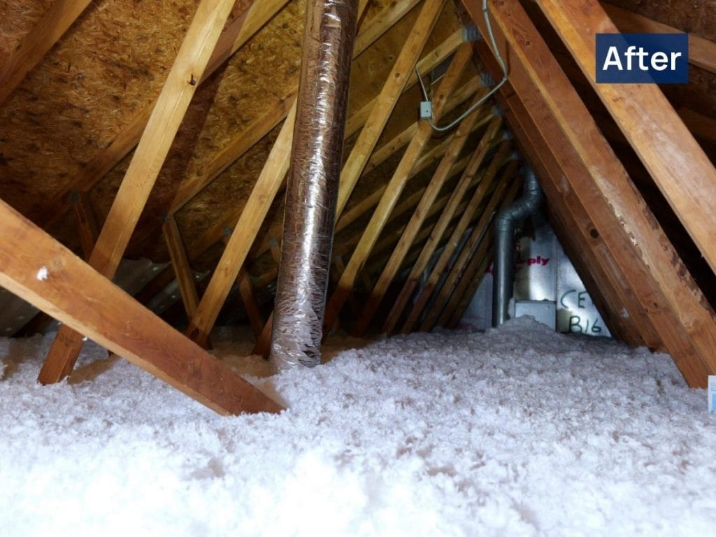Hoffman Estates Attic After Insulation Replacement