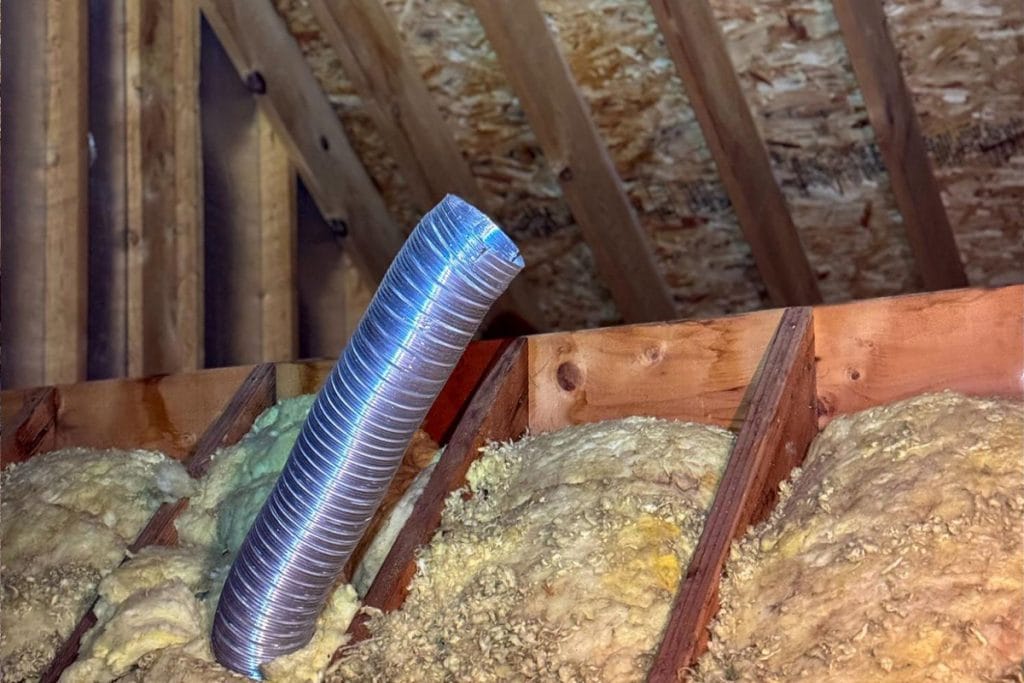 Incorrect Bathroom Exhaust Installation