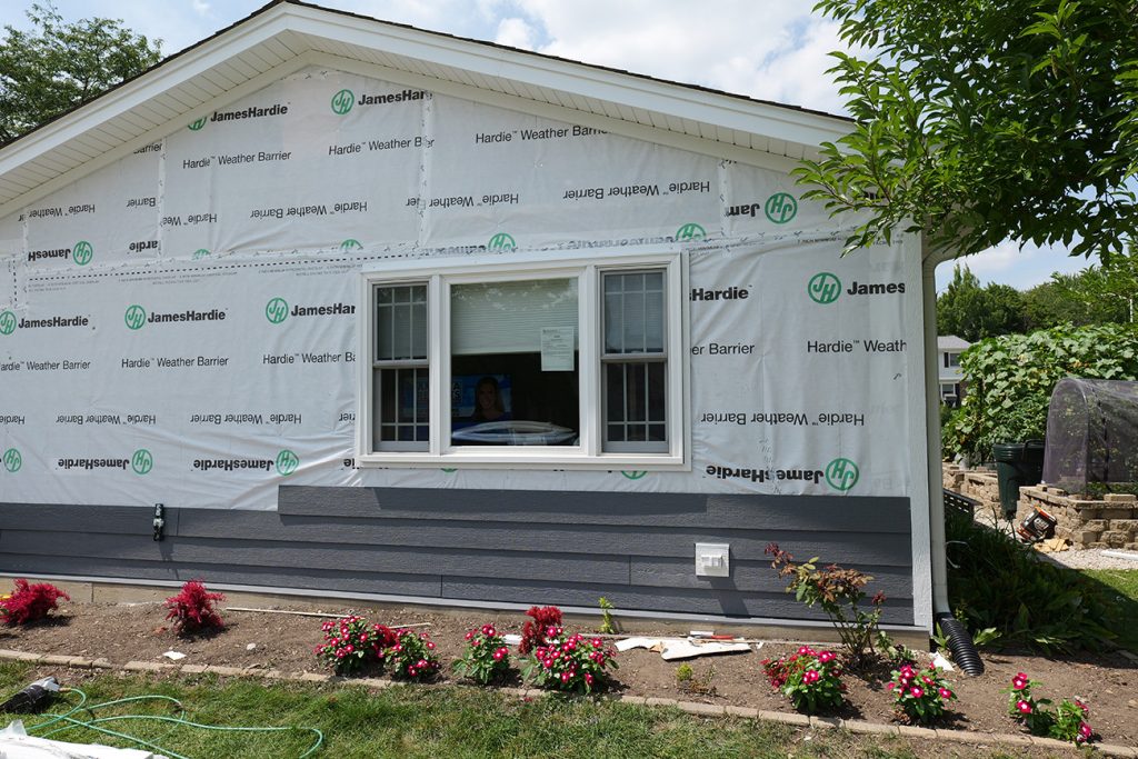 LP SmartSide Siding over HardieWrap Underlayment