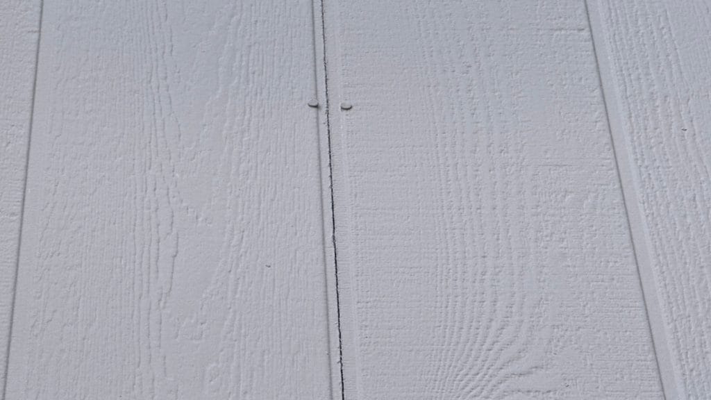 Nails at Siding Panel Joint