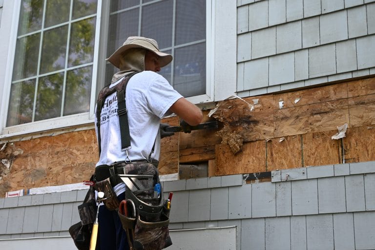 Wall Repairs During Siding Replacement