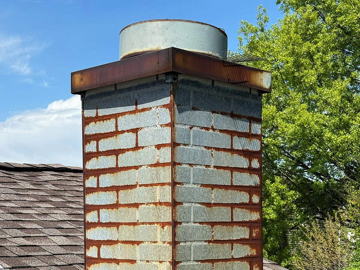 Before Roof Venilation Repair