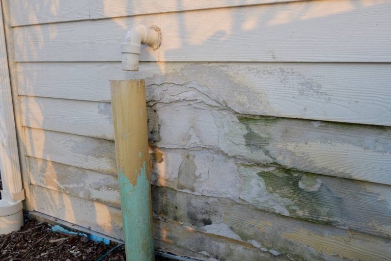 Siding Damage Caused by Water Leak
